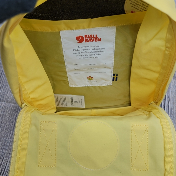 Fjallraven NWT Kanken Mini Backback In Corn Yellow - Picture 5 of 14